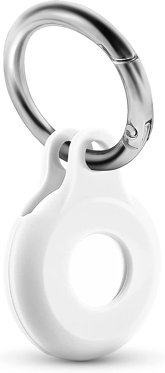 AirTag Case Compatible with Apple AirTag Case for AirTag Keychain,Pet AirTag Collar-Lime White Lime White 1Pack