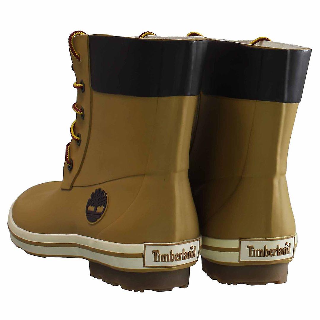 Timberland 6inch Classic Lace-Up Brown Rubber Kids Boots 89912