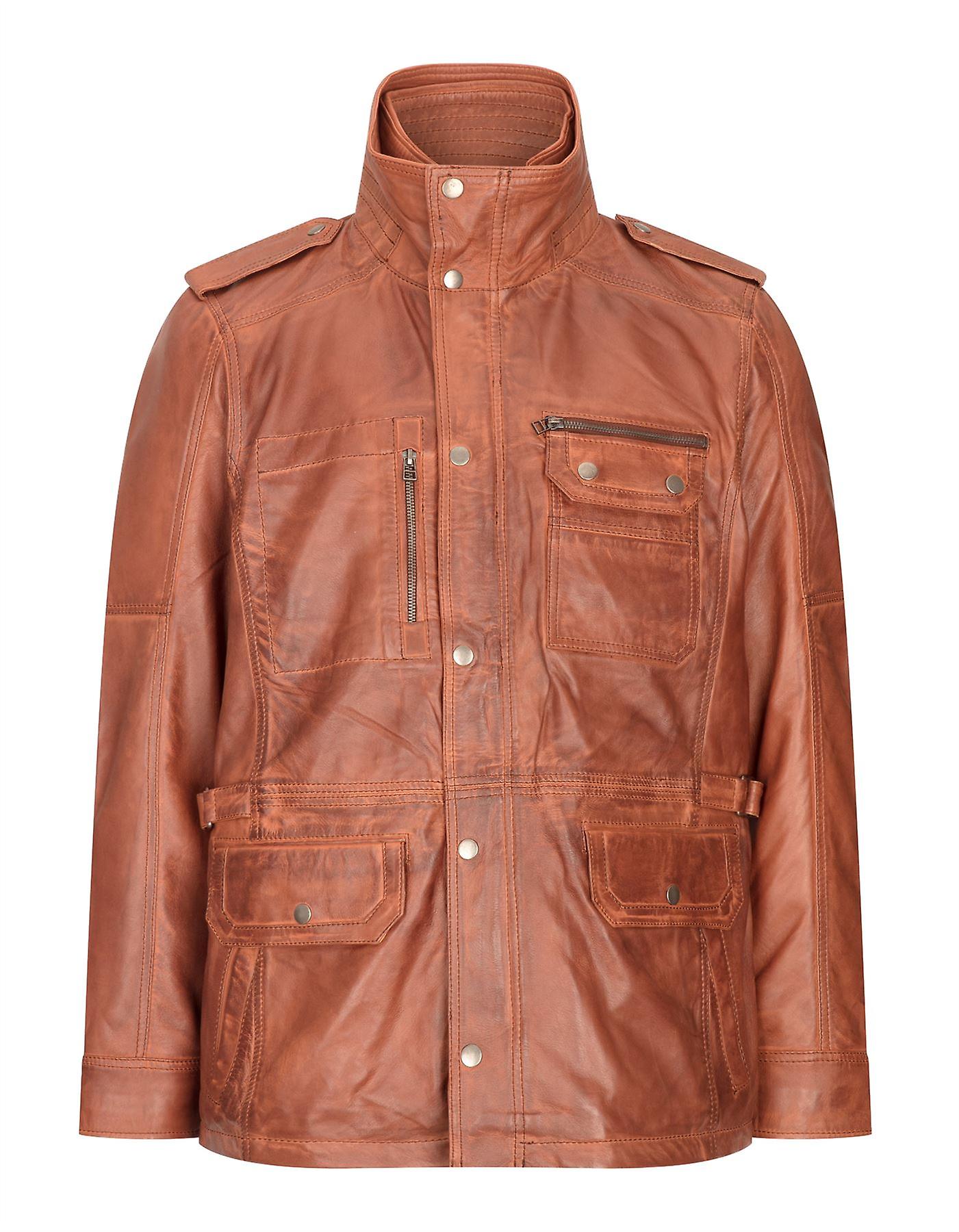Army leather coat Clearance