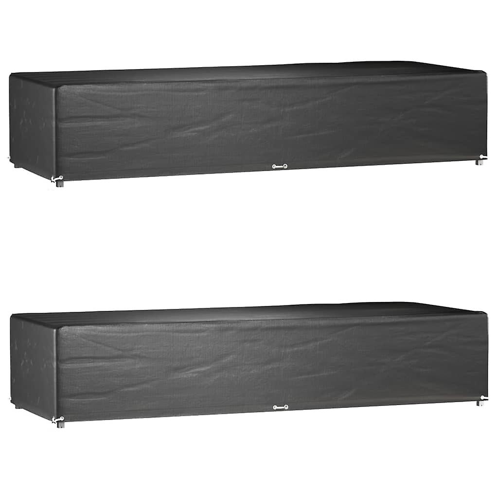 日光浴躺椅罩 2 件 12 个孔眼 205x75x40 厘米