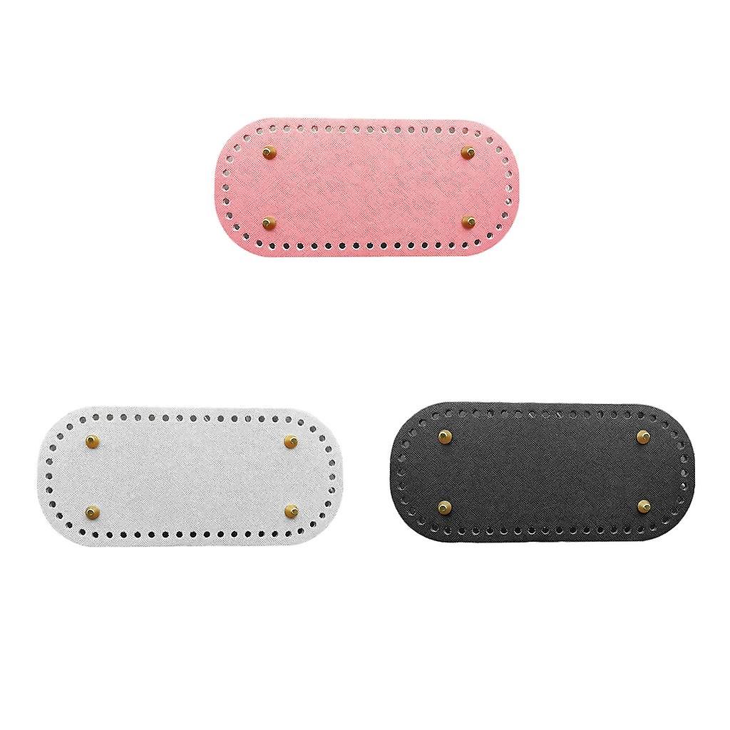Δερμάτινες τσάντες DIY Bottom Mat Pad Ένθετο Αντικατάσταση Λευκό Βαθύ Γκρι Ροζ