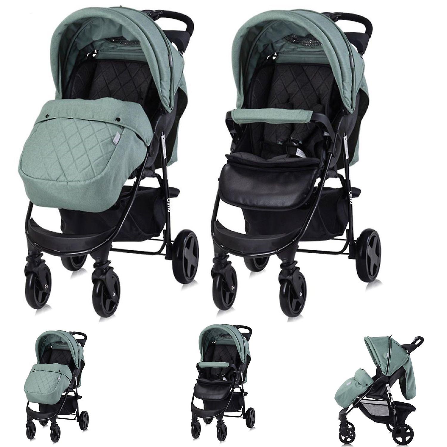 Lorelli klapvogn Olivia, tilbehørsæske, fodovertræk, justerbar, kurv