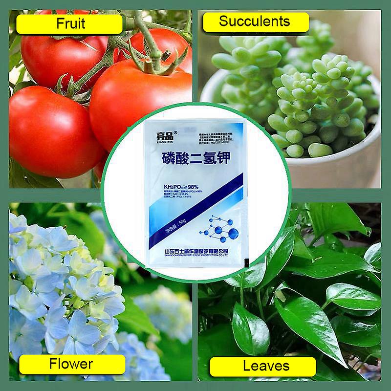 50gram Potassium Dihydrogen Phosphate Leaf Surface Fertilizer Promote Plant Growth Improve Bonsai Flower Immunity For Garden Use