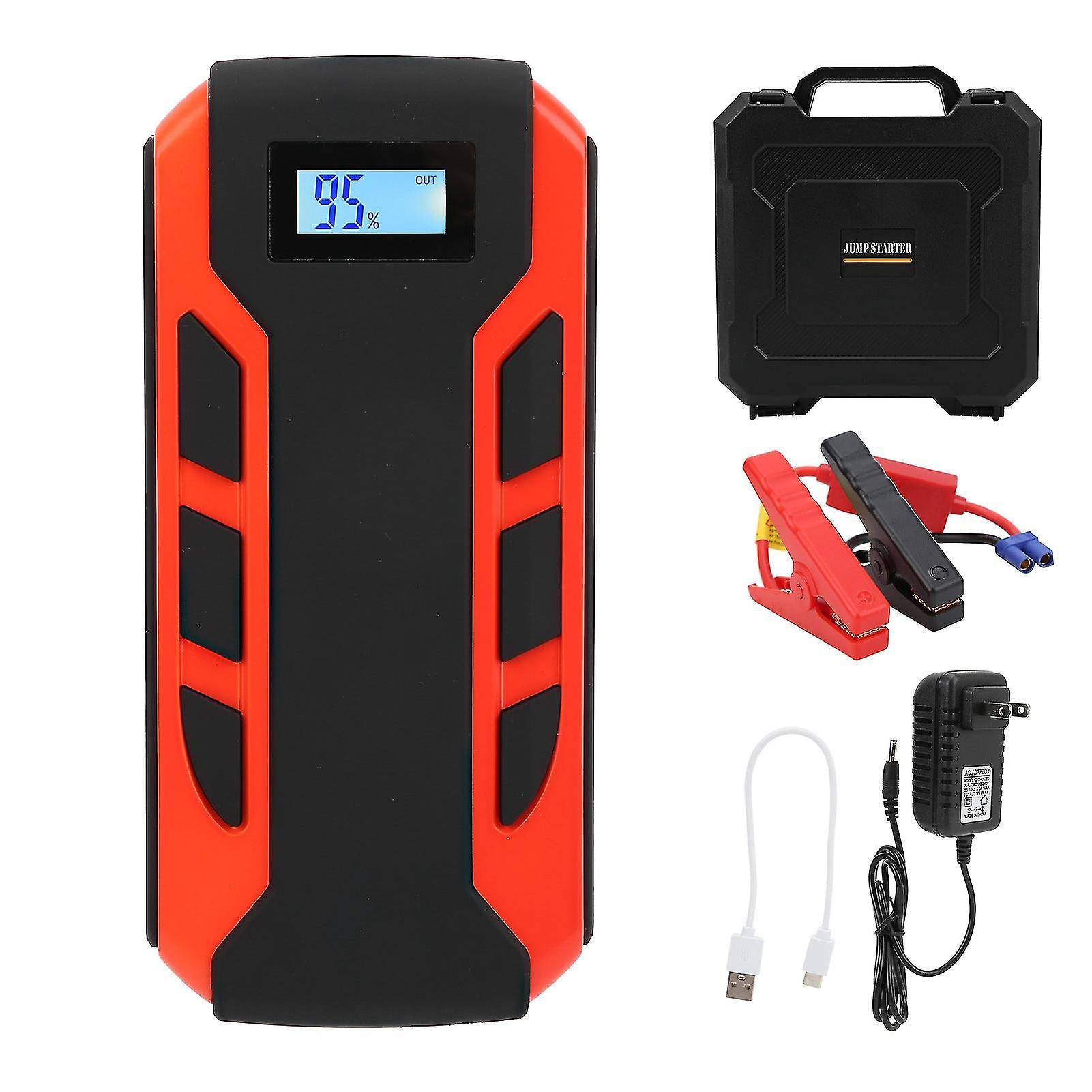Car Jump Starter 20000mah Usb Power Digital Display Portable For 12v Vans Atvs Pickupsus Plug 110v