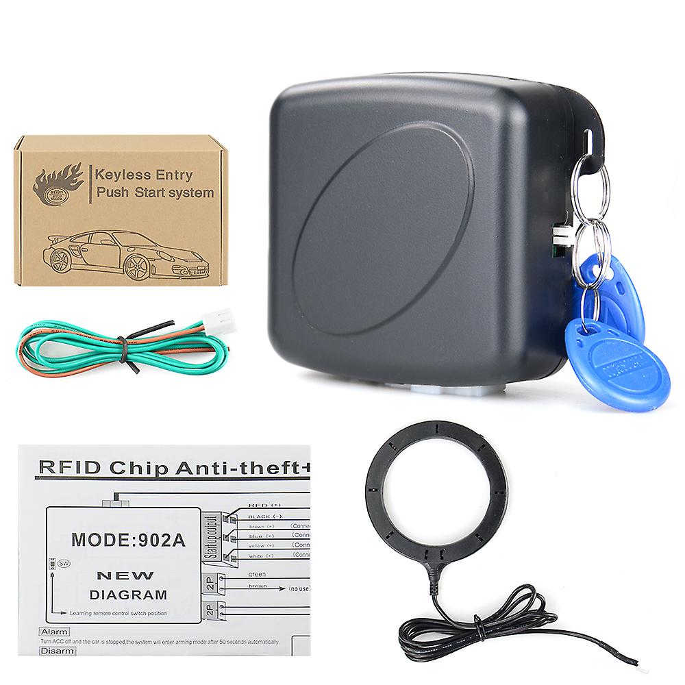 Car Keyless Entry Engine Start Alarm System Push Button Remote Starter Stop Anti-theft System Remote Control