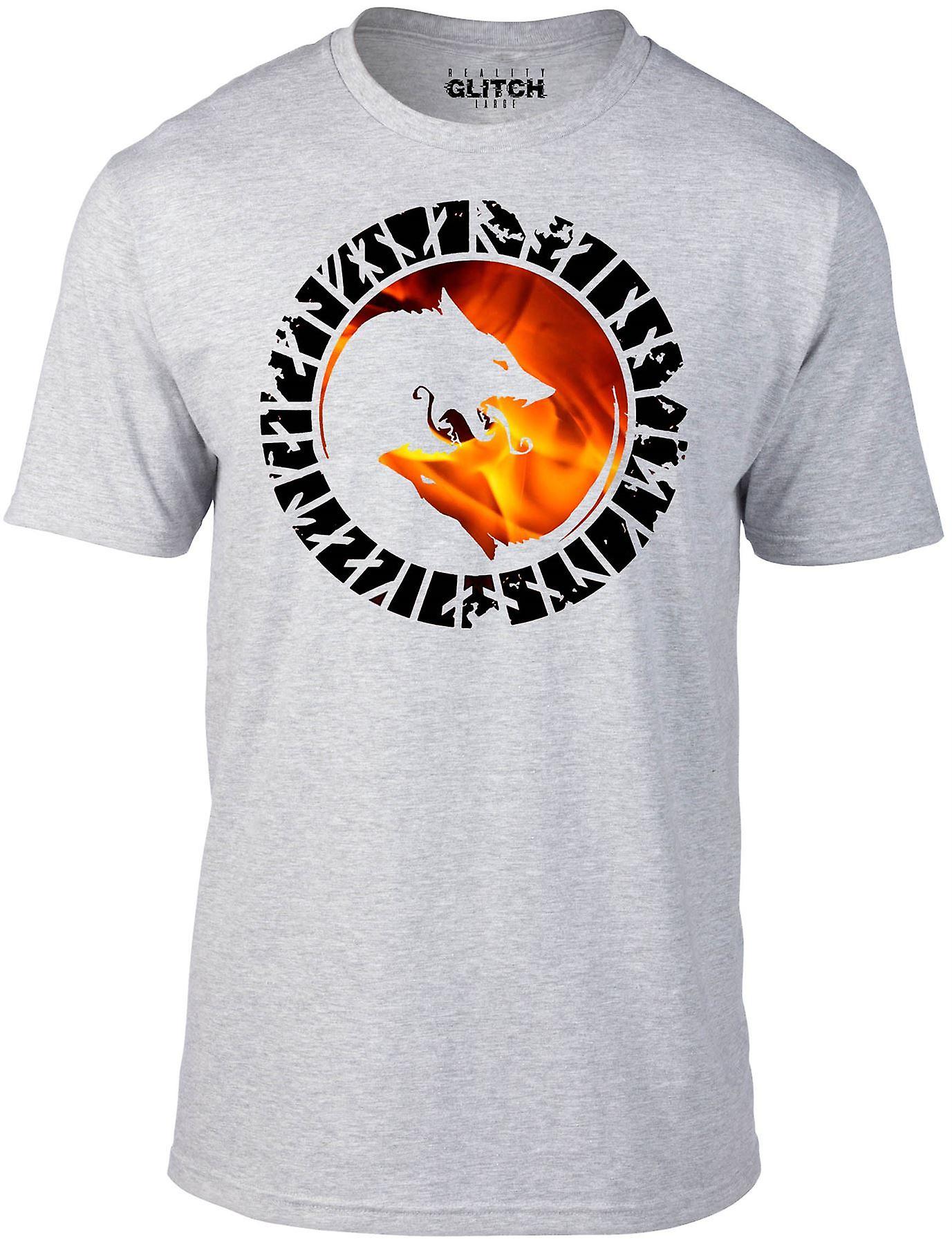 Red Fire Wolf T-shirt - Inspired Design