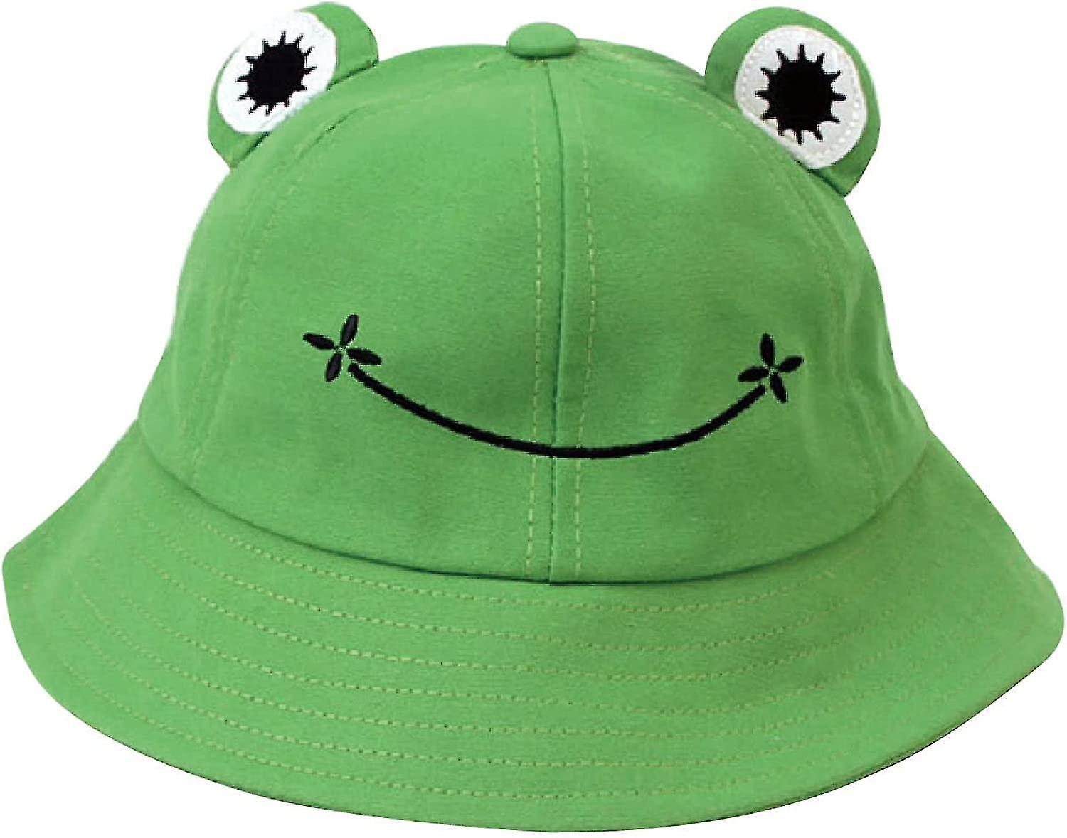 Bucket Hats Frog Cotton Sun Caps For Child Adults Outdoor Hiking Beach Fishing
