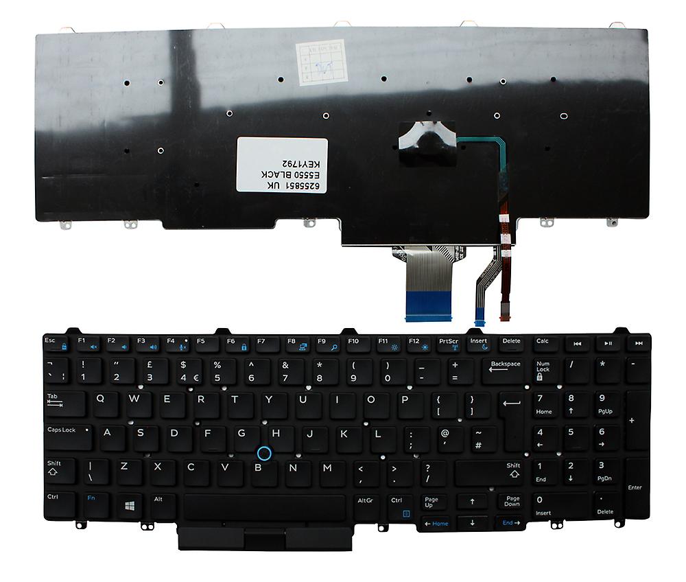 NEW Dell Latitude E5550/E5570/5580/5590 UK English Backlit Keyboard - 0FP37Y