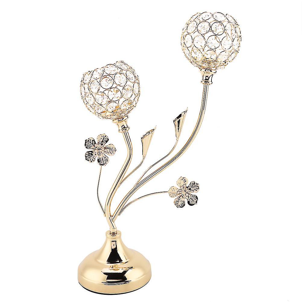 Crystal Candle Holder Coffee Table Decorative Centerpiece Candlestick for Wedding