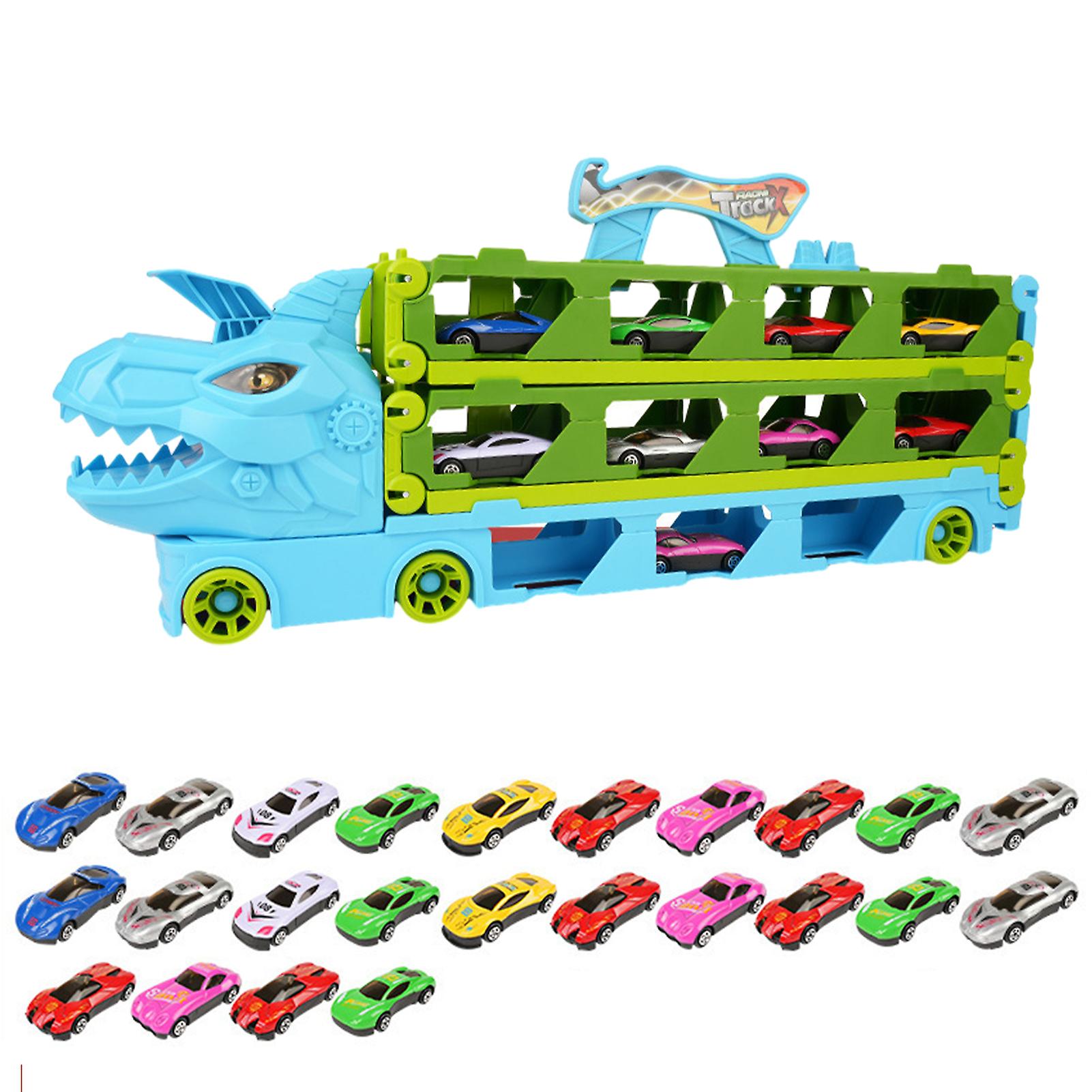 Kids Deformation Ejection Truck Toy with Mini Car Parent-Child Interaction Puzzle Toy for Kids Party