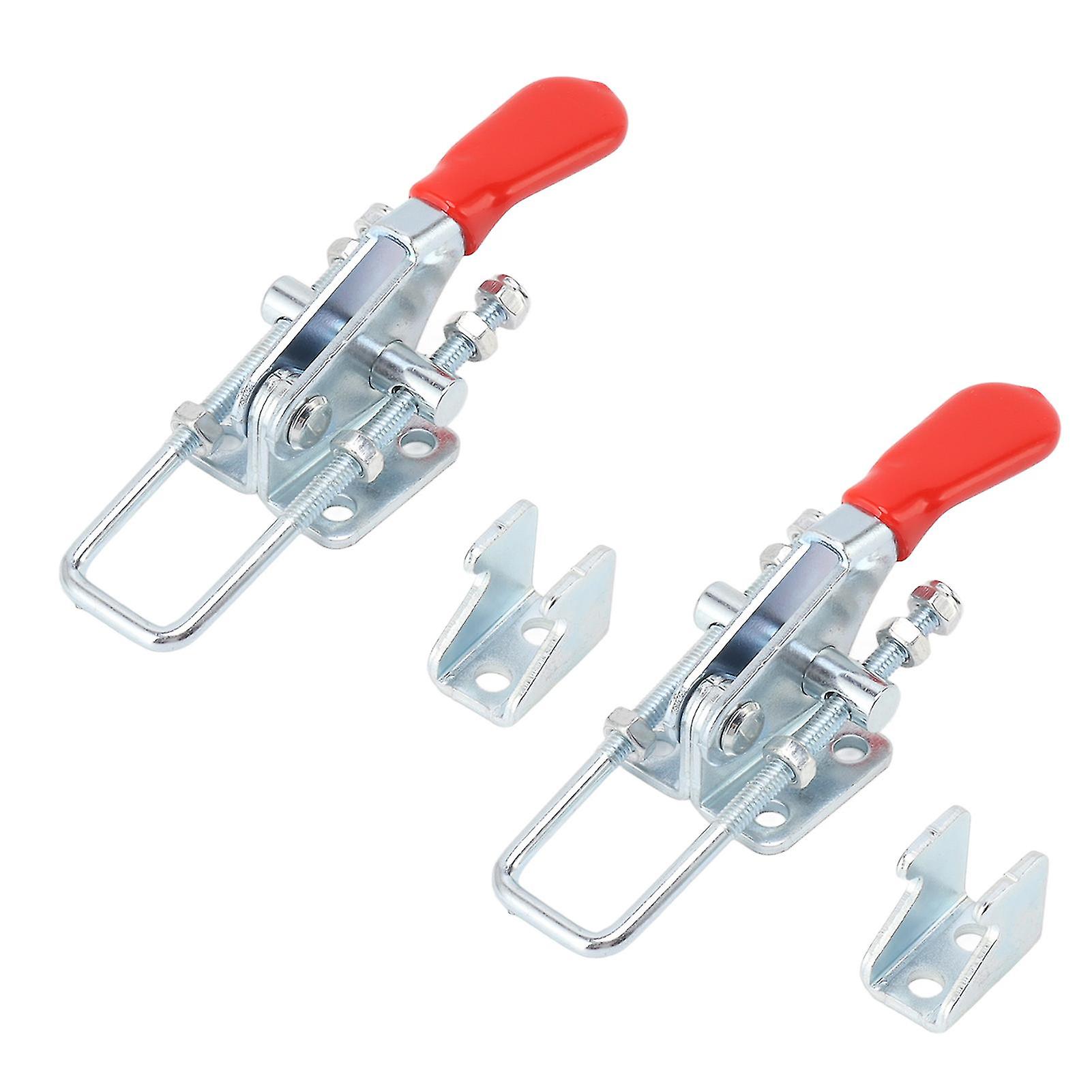 2 Set Heavy Duty Adjustable Toggle Latch Clamps GH 40323 Pull Latch Fasteners Durable Steel for Secure Closure and Versatile Applications