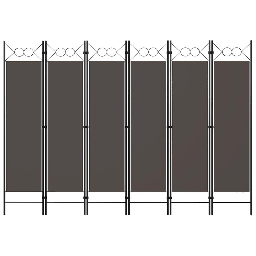 6 pcs. Room divider anthracite 240 x 180 cm