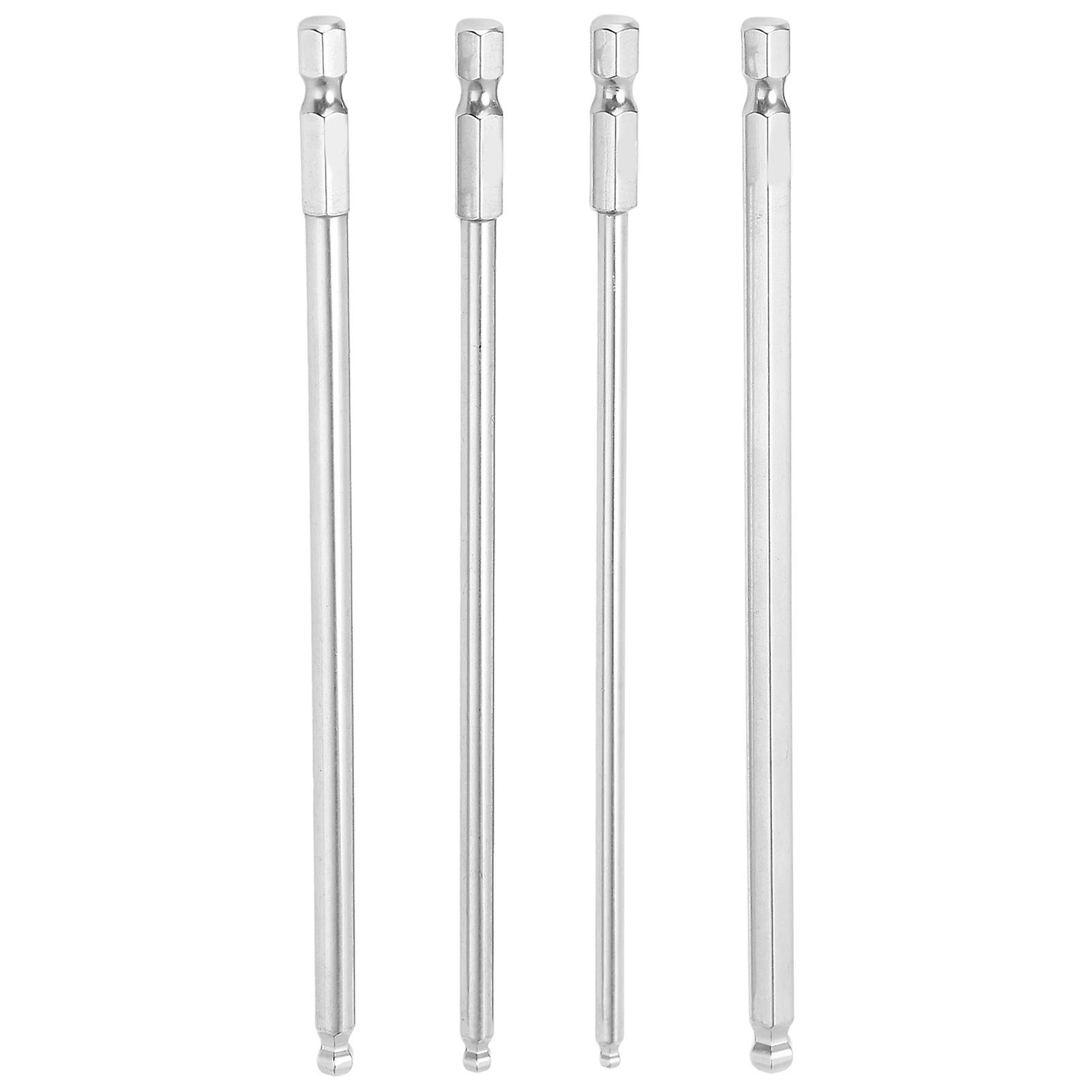 Magnetic hex bits set 4pcs ball head for durable fastening