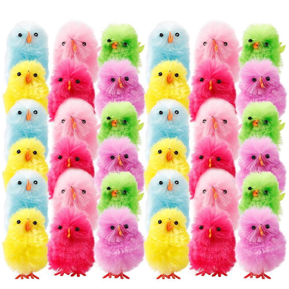 36PCS Mini Easter Simulation Chicks DIY Easter Chicks Arts Craft Easter Chicks