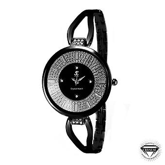 Relógio Feminino So Charm MF276 - BLACK - Pulseira de Aço Preto