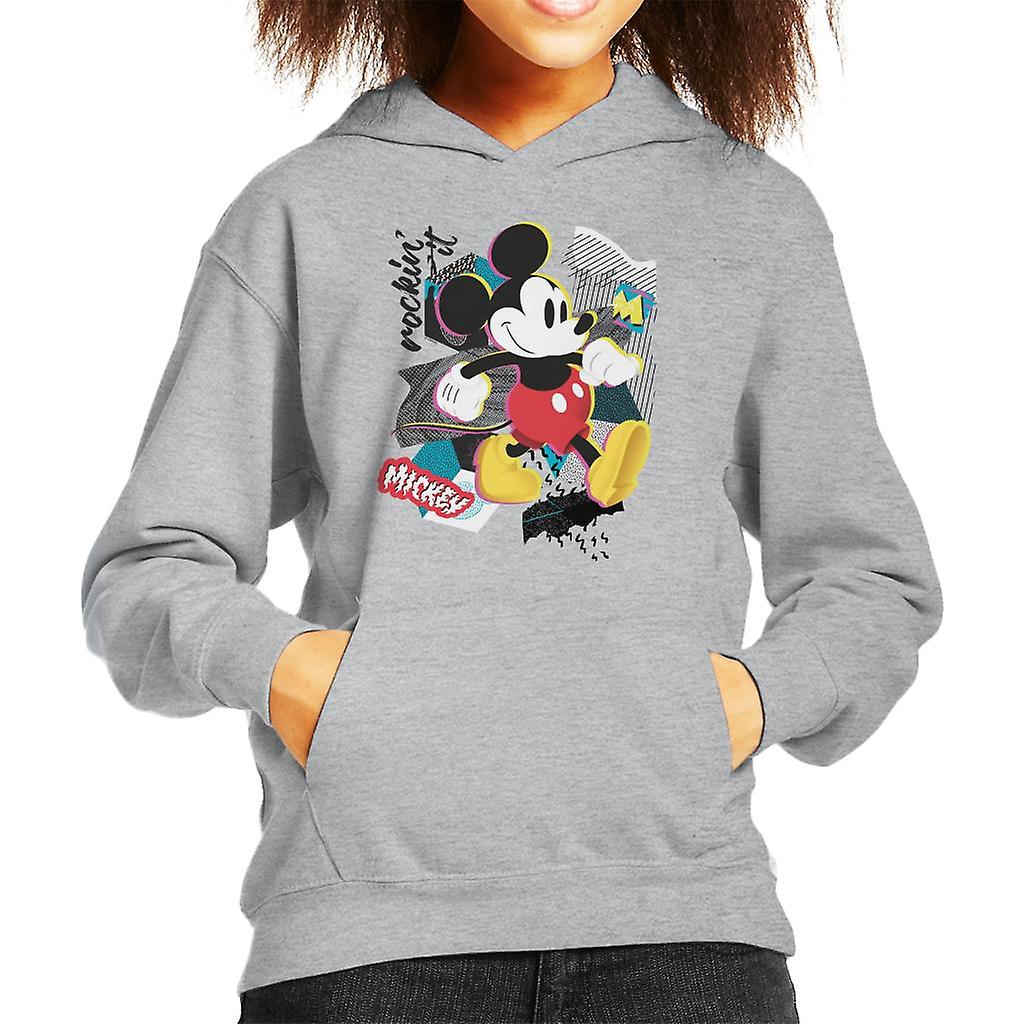 Disney Mickey Mouse Retro Pop Art Kid's Hooded Sweatshirt