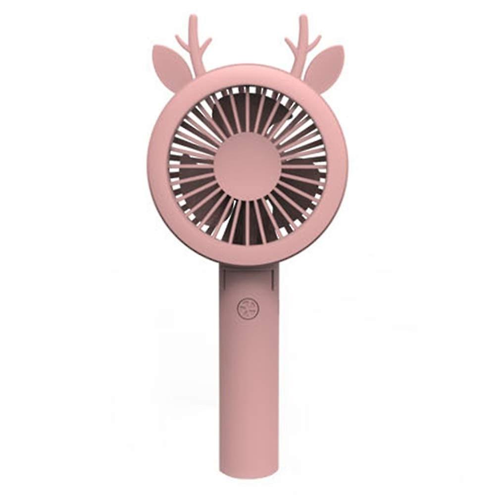 Mini Handheld Portable Foldable USB Fan (Pink)