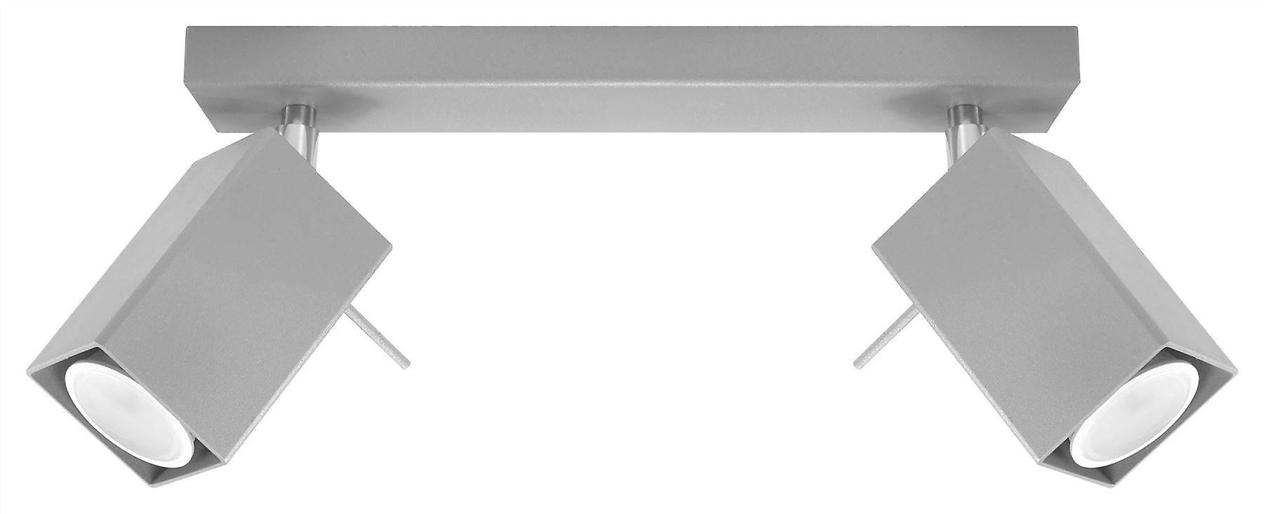 Sollux MERIDA - 2 Light Spotlight Bar Grey, GU10