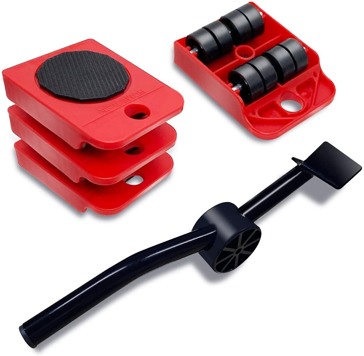 5Pcs Triangle Wheel Mobile Mover Universal Pulley Base Heavy Object Handling Artifact Tool