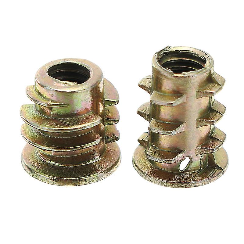 50Pcs M4zn1 M4 Zinc Alloy Wood Furniture Hex Socket Drive Head Screw-in Threaded Insert Nut