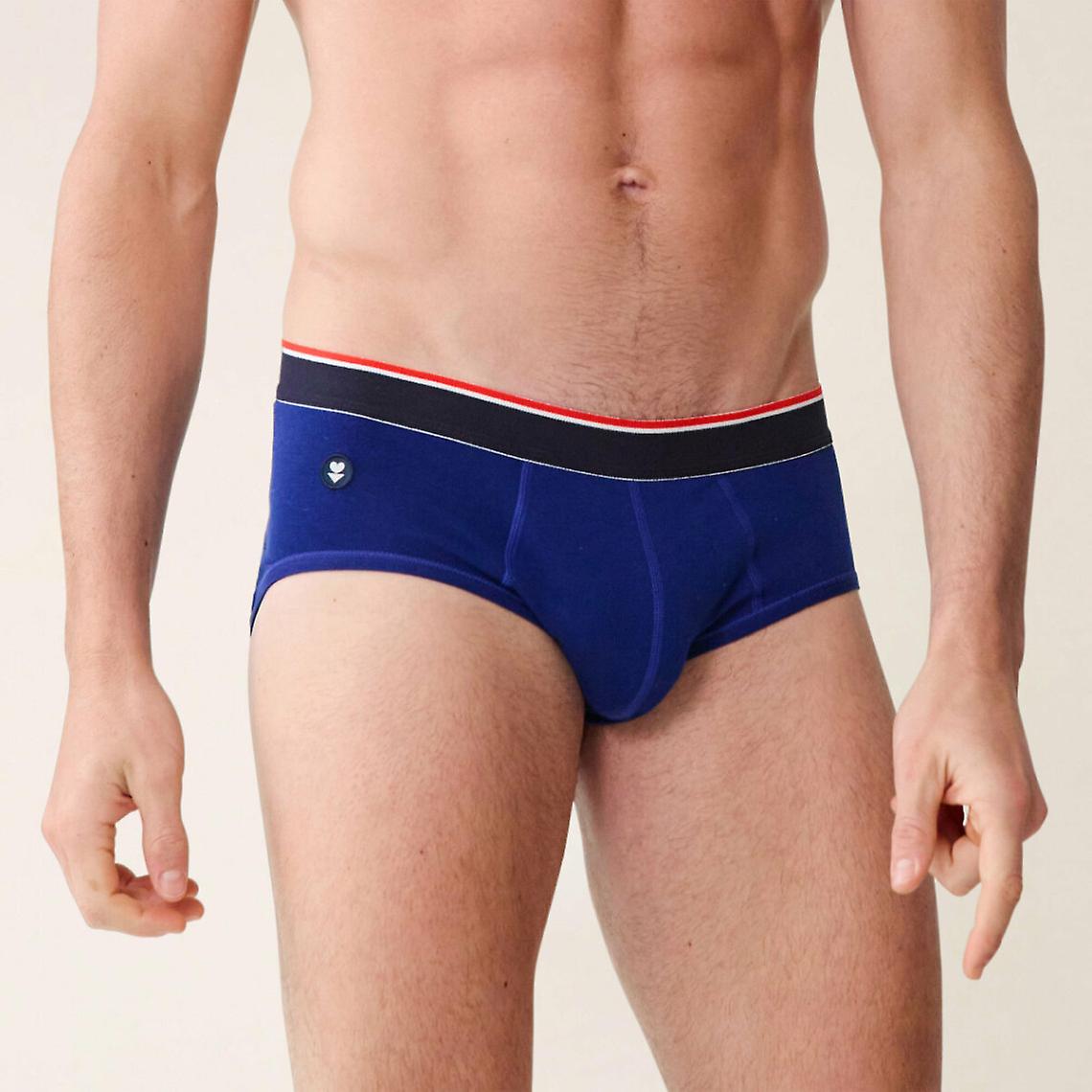 Indigo blå bomuldstrusser