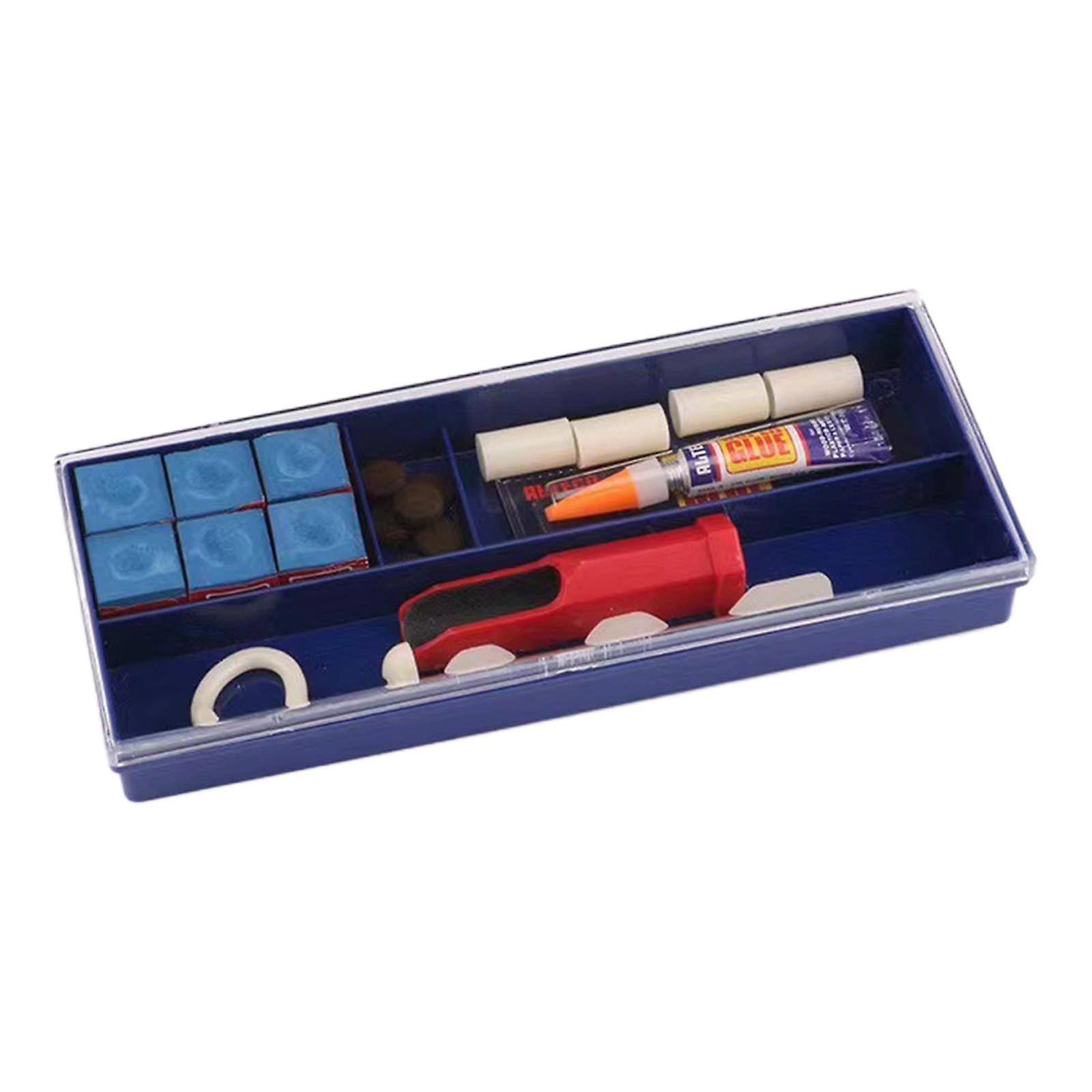 Billard-Reparatur-Werkzeug-Kit Klebefeile Queue-Spitzen Klemme Tragbare Kreideschleifer-Teile Polierer Langlebiger Snooker-Pool-Queue-Spitzenformer