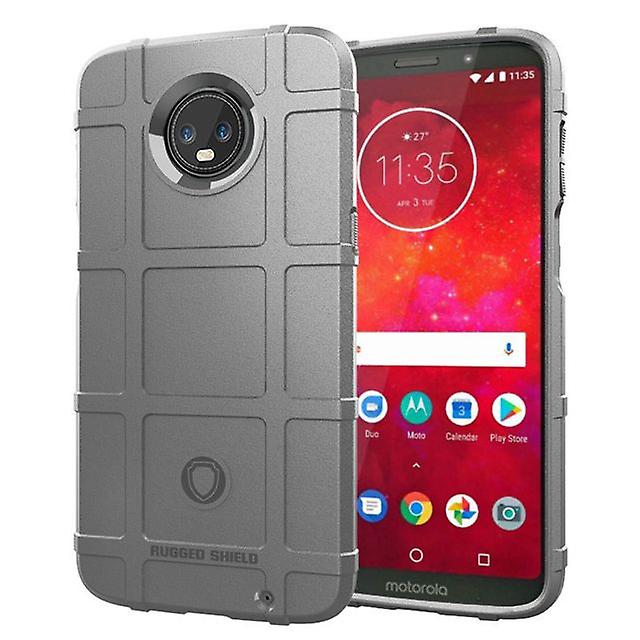 Durable Shockproof Protective Shell Case for Moto Z3 Play - Gray