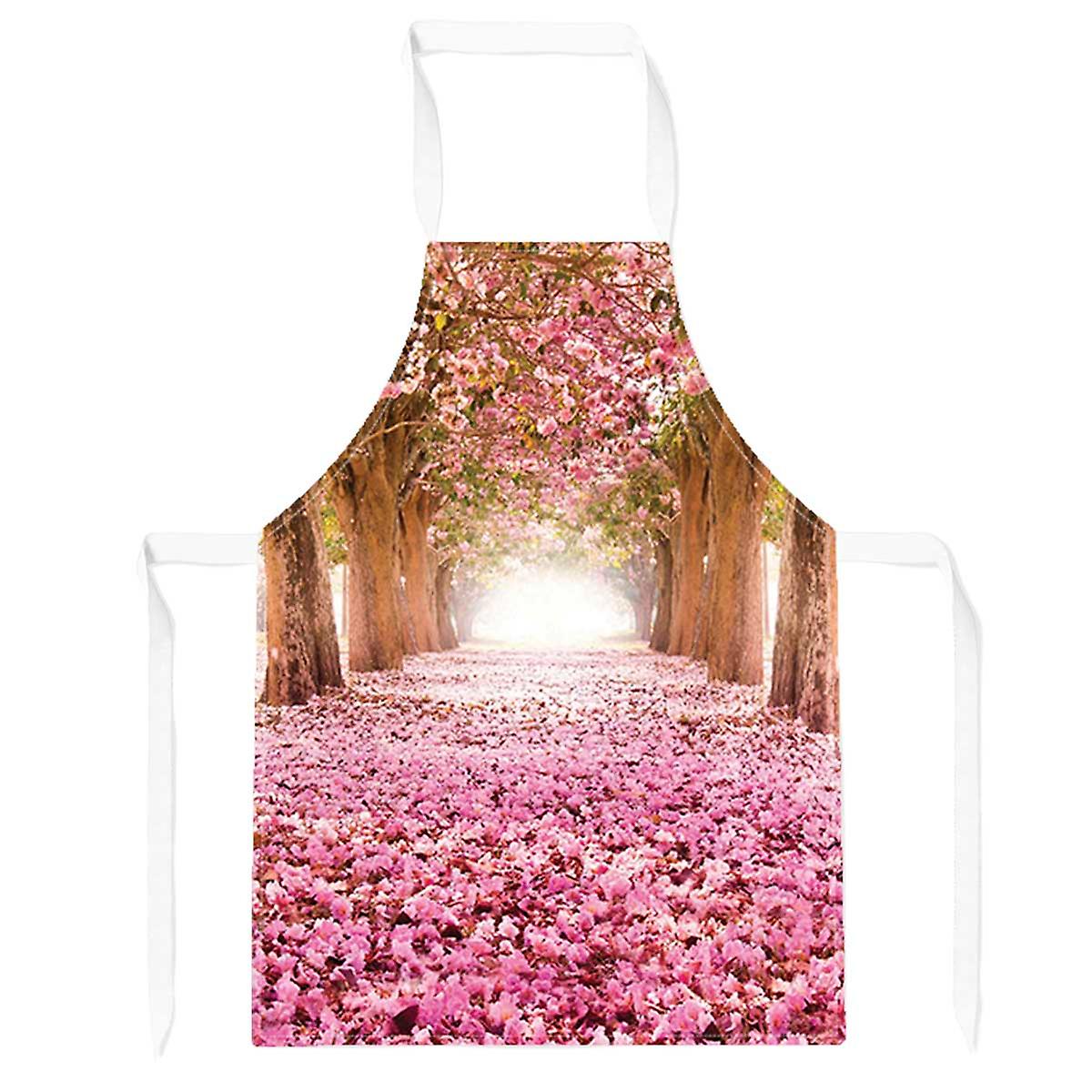Pink Flower Tree Tunnel Apron