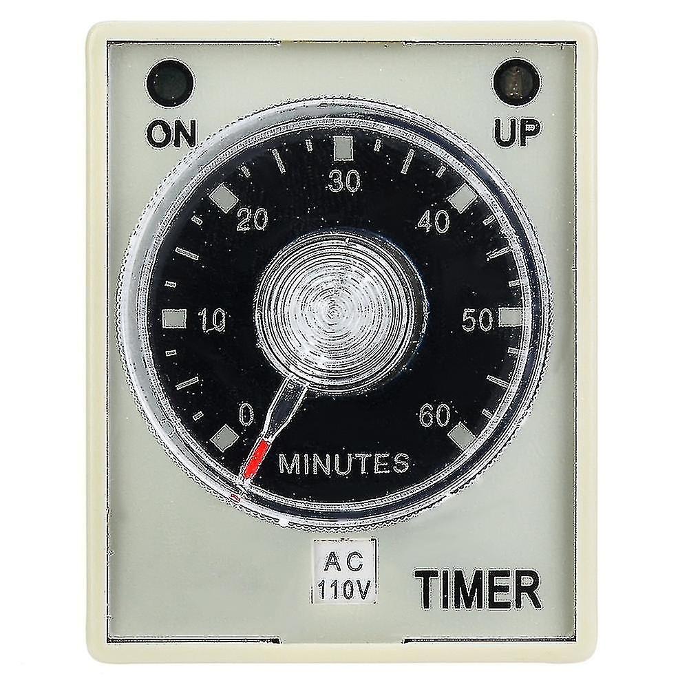 Ah3-3 timer relay electronic adjustable release delay timer relay 8 pin 60min (110v)