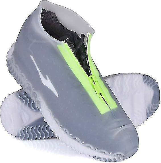 Waterproof Shoe Covers, Reusable Silicone Shoe Covers with Non-Slip Reinforced Sole for Rainy and Sn