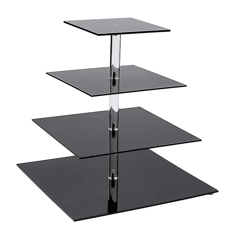 1 adet kare akrilik kek rafı