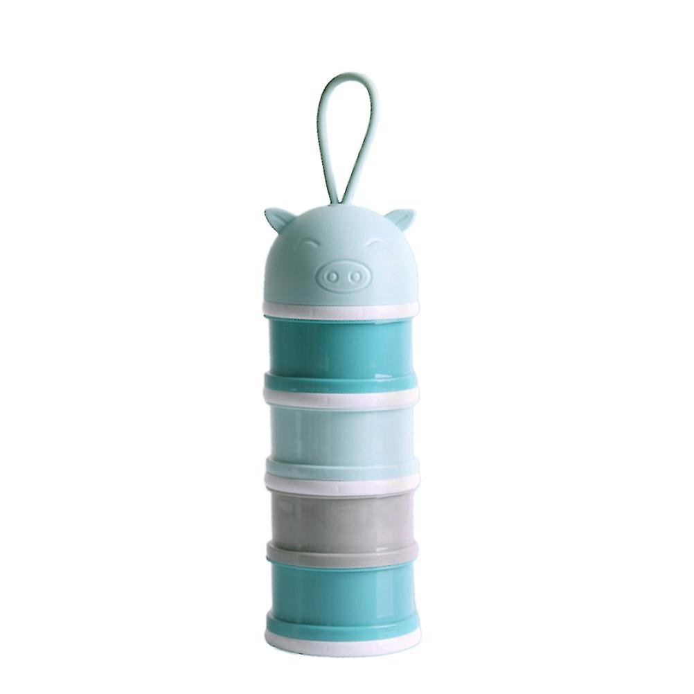4-Layer Portable Baby Formula Dispenser - Travel Milk Powder Storage Container