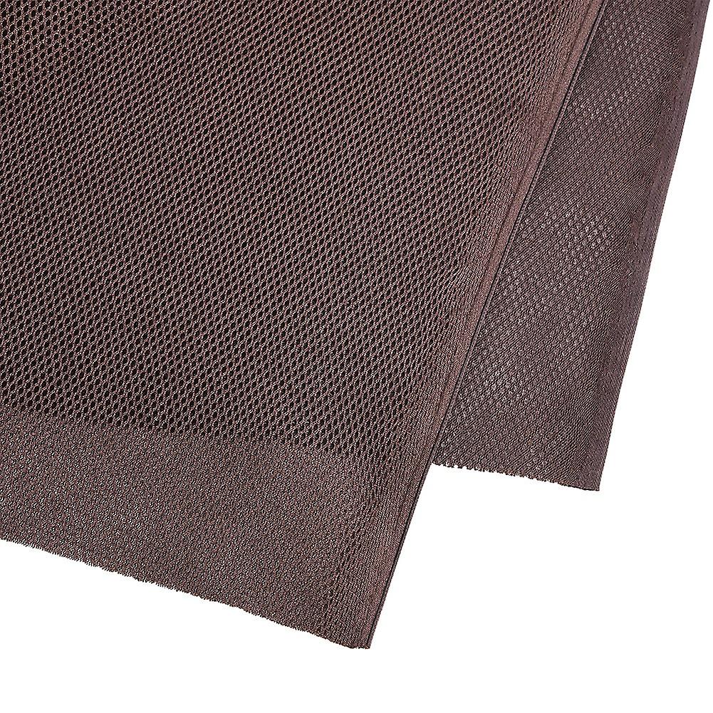 1.4m x 0.5m Brown Polyester Dustproof Speaker Mesh Grill Cover