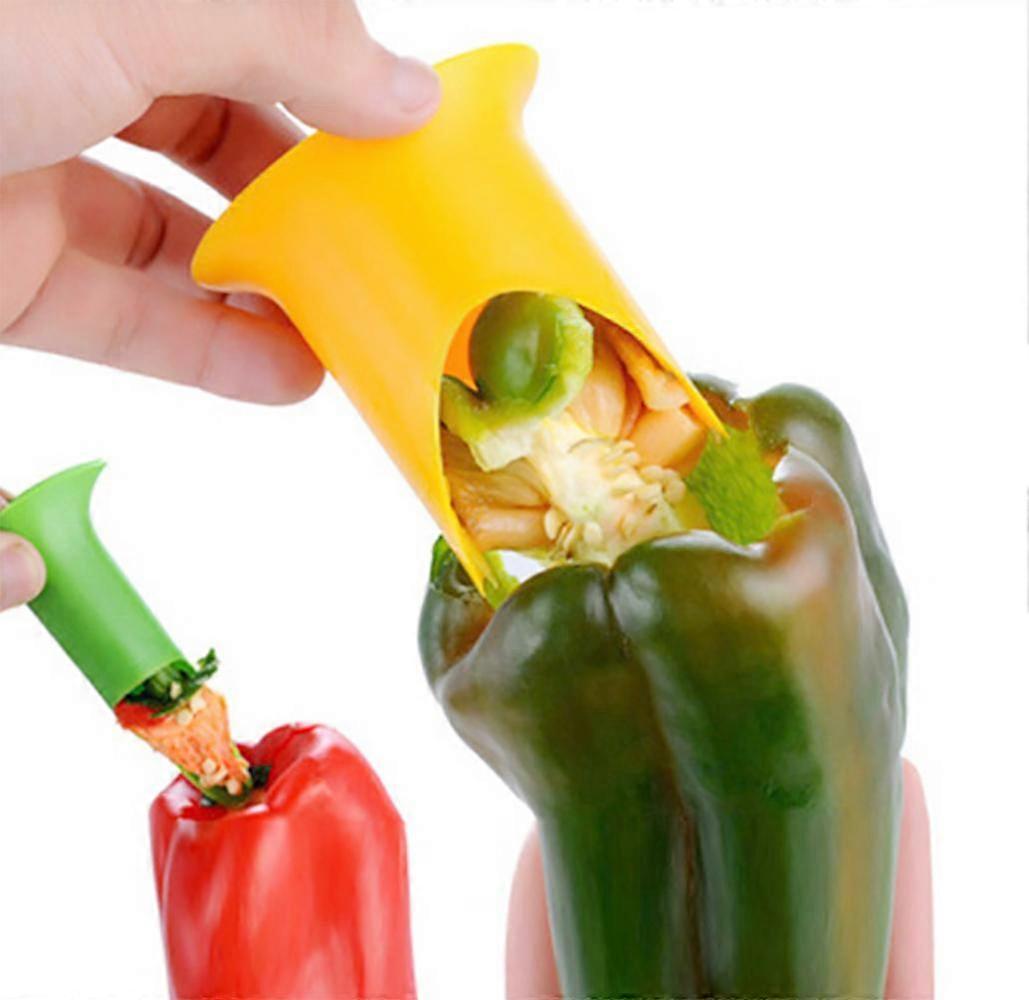 Quick Core Pepper Corer Toolbell Pepper Seed Corer Remover Fruit Corer Separator Kitchen Tool