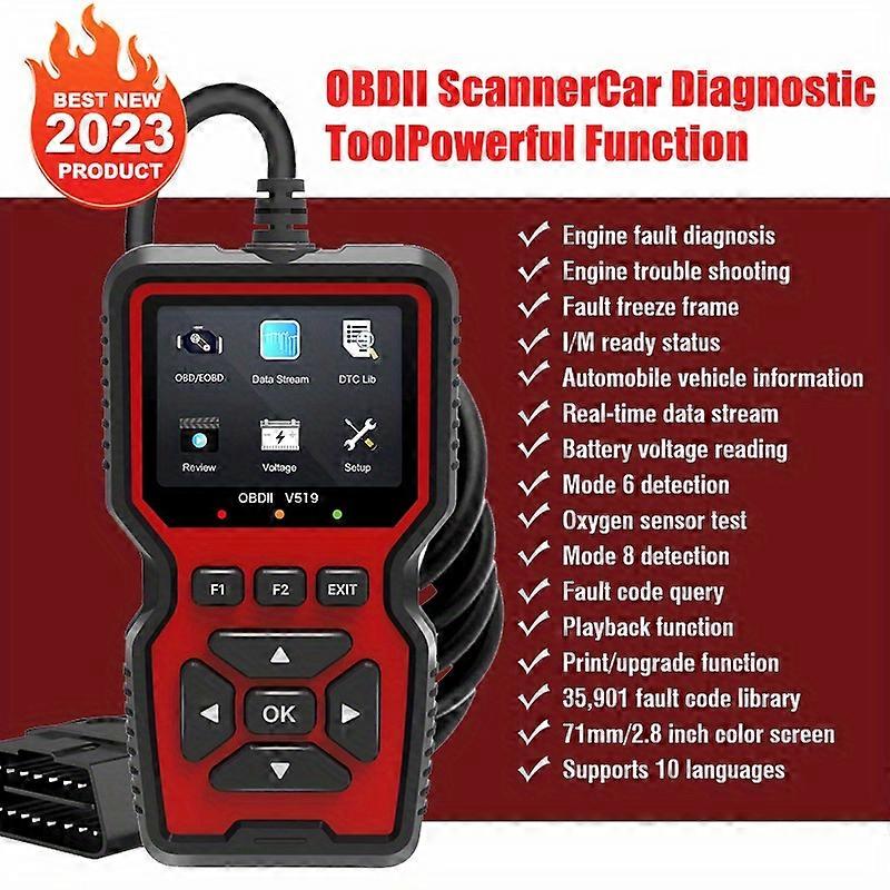 2024 New car scanner obd2 diagnostic tool Engine Fault detector Engine fault removal Car code eliminator battery voltage reading data stream