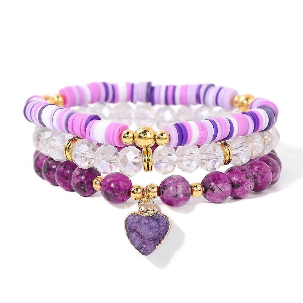 Bracelet - Sweet Bohemian - Gemstone & Clay Accents