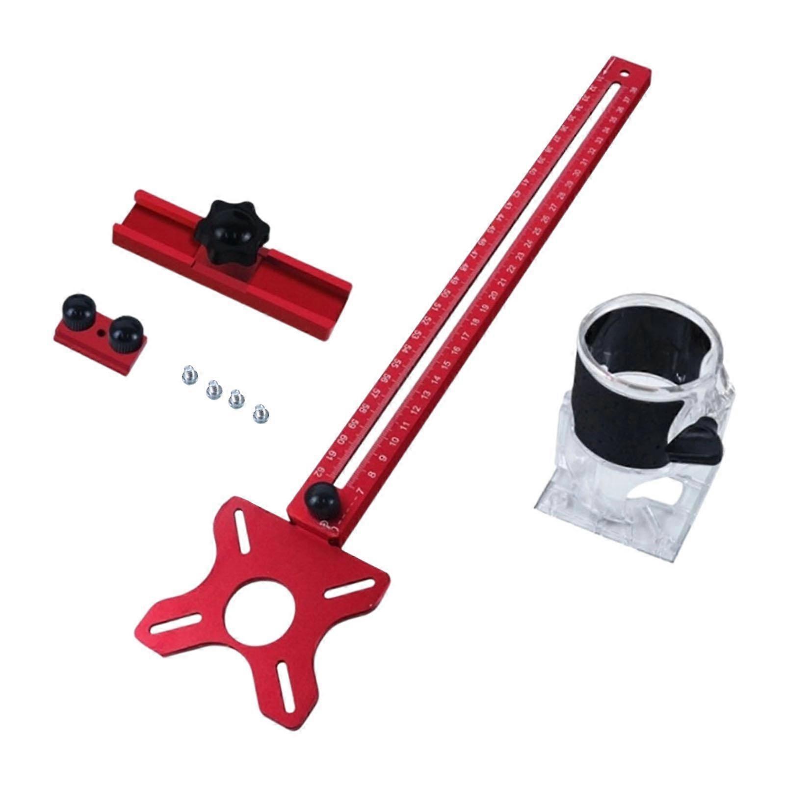 Router Milling Groove Bracket with Trimmer Router Base Cabinet Template Tool