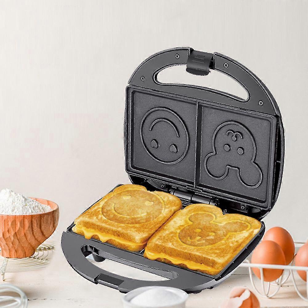 Sandwich maker cartoon Mickey waffle maker double layer grill smiling face