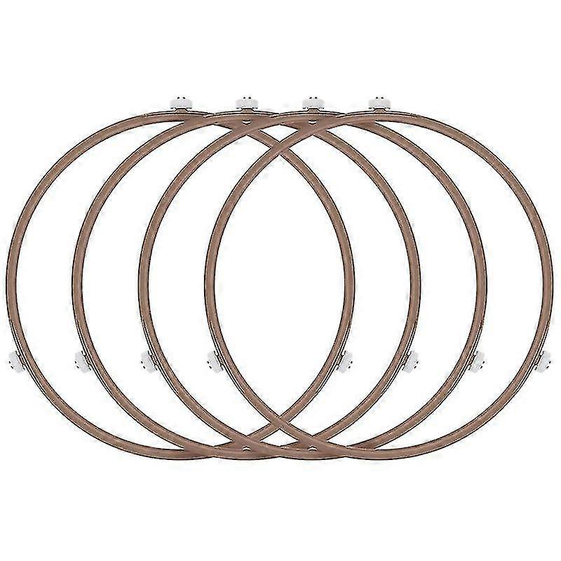 4pack Roller Ring Oven Turntable Ring Plate Tray Support Ring For Glass Plate Tray Supporting