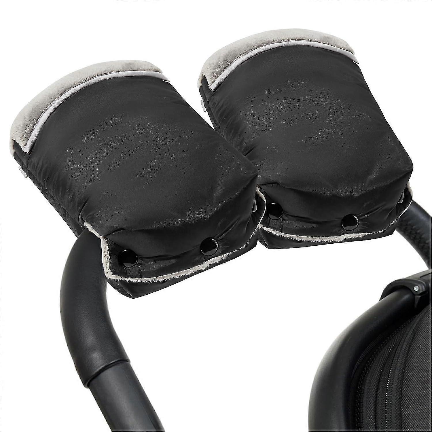 Stroller Fleece Hand Muff, Pram Pushchair Gloves Hand Warmer Gloves Windproof Anti-freeze Extra Thick Warm Winter Gloves For Buggy