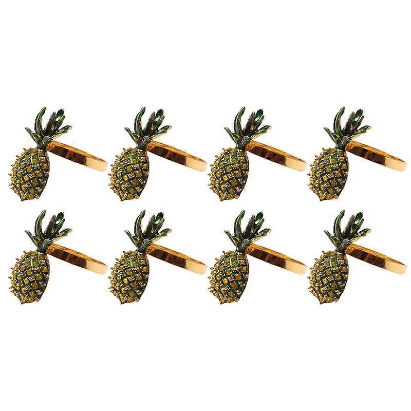 Kitchen Dining Table Napkin Ring Pineapple Napkin Ring Buckle Holder Wedding