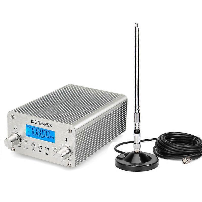 Reteks Tr502 15w Fm Transmitter Set - 2-3 Km Range, 87-108mhz With Bluetooth