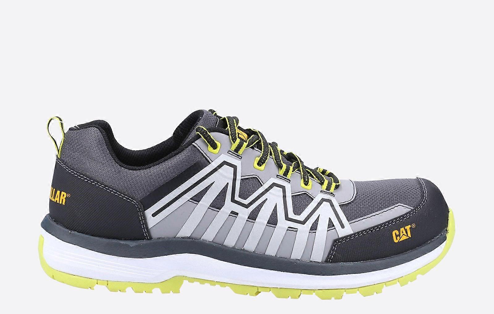 Caterpillar Charge S3 Safety Trainers Black / Grey/ Lime Green