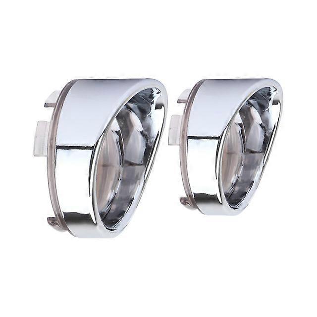 2 Pcs Motorcycle Visor-Style Blinker Bezel Turn Signal Light Len Trim Cover For Harley Dyna Street Glide Fat Boy Softail Touring