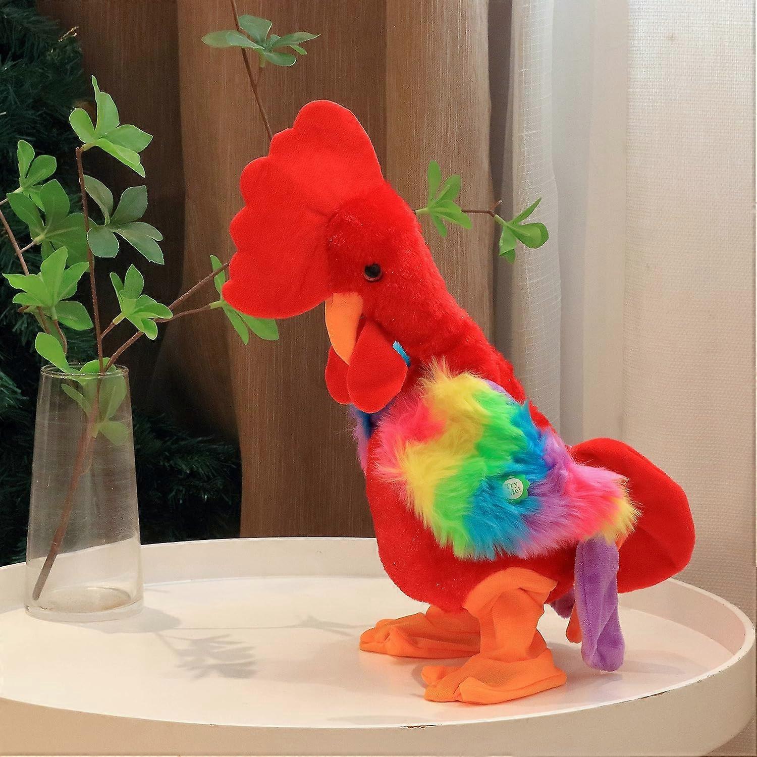 Musical Chicken Stuffed Animal Electronic Interactive Plush Toy Singing ...