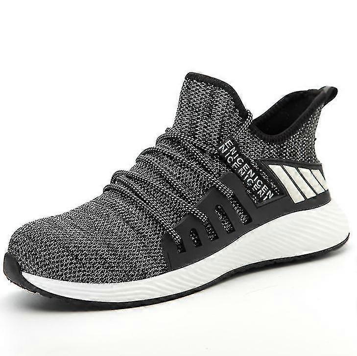 Gray Lightweight Safety Trainers Shoes