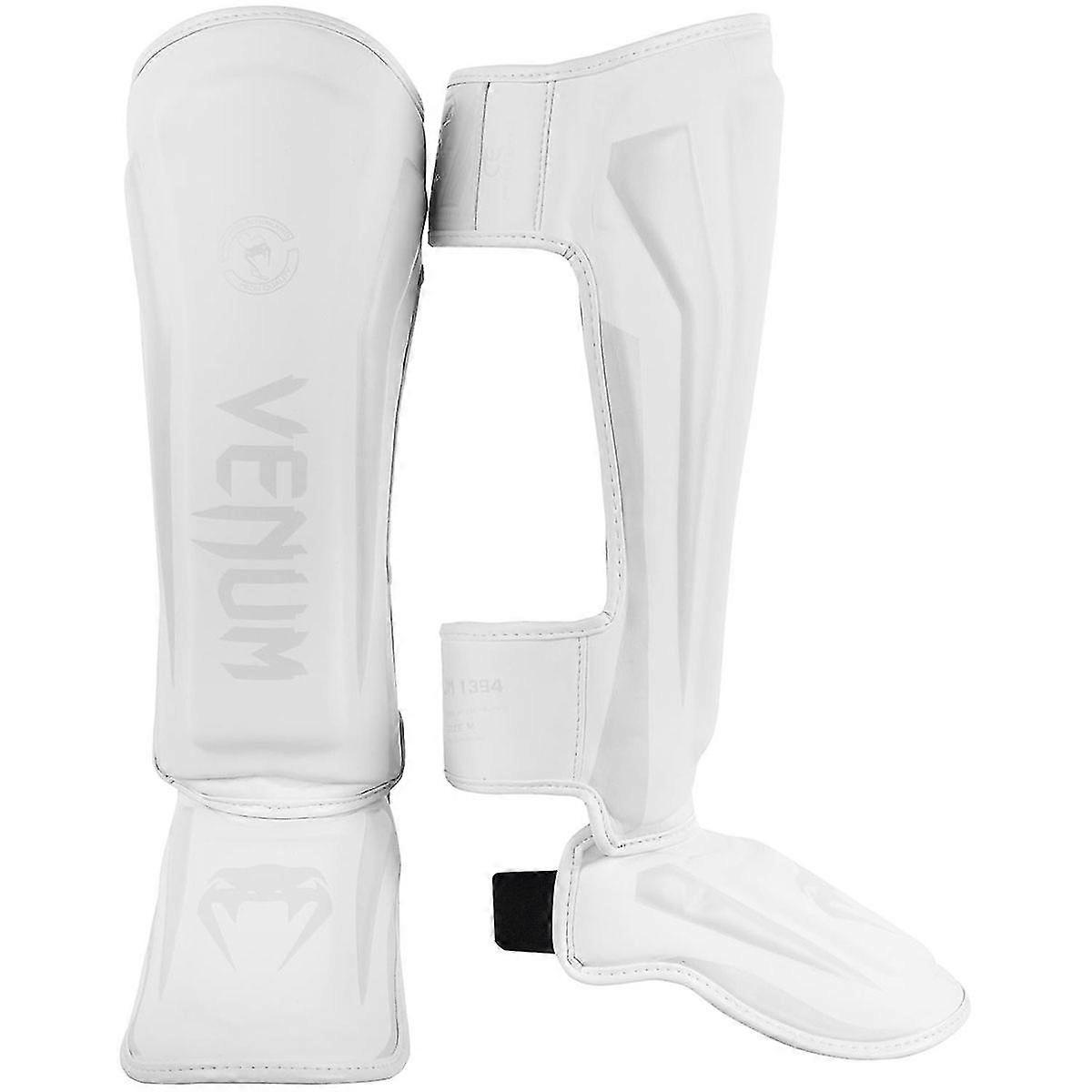 Elite Lightweight Standup Protective Mma Shin Guards - White/white