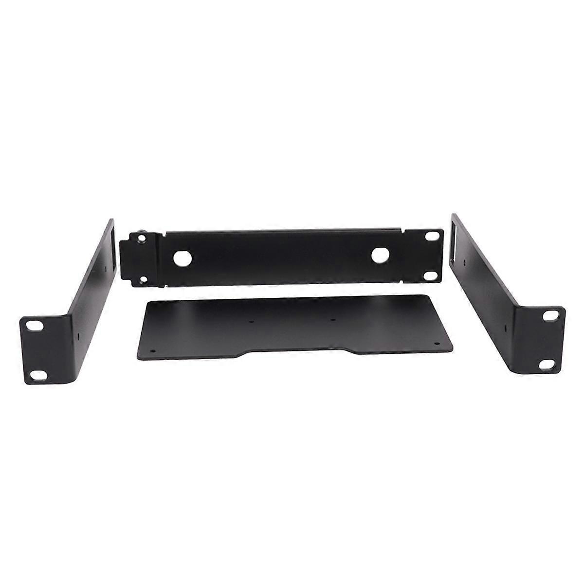 Rackmount Rack Metal Frame for Wireless Microphone System Wireless Ear Return Bracket Rack Black