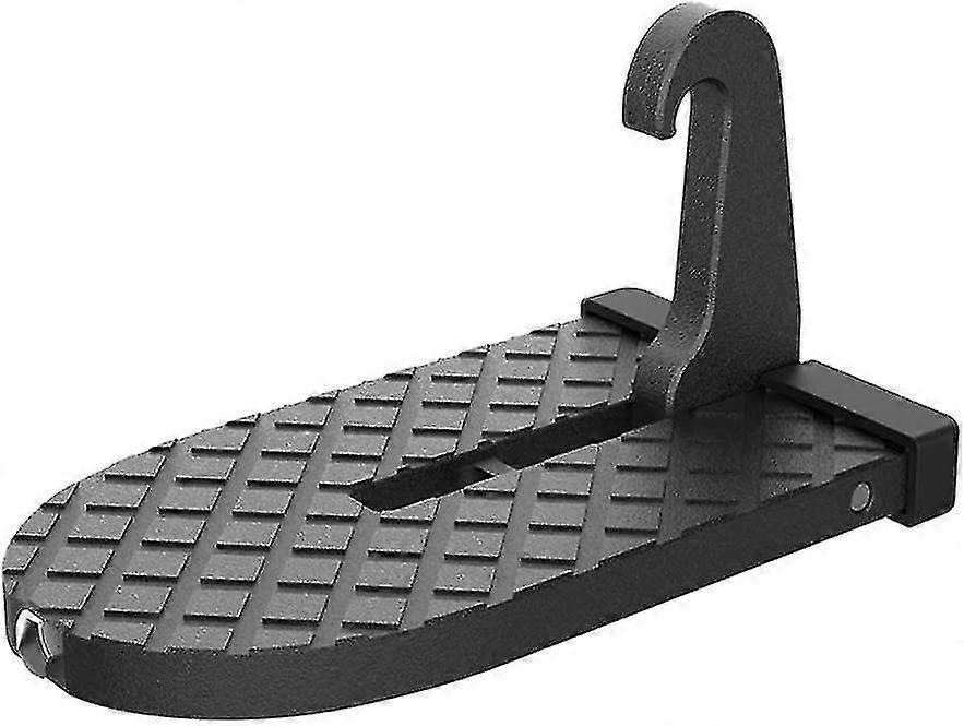 Vehicle Door Folding Ladder Footrest With Safety Hammer Head For Easy Access To Car Roof And Luggage Rack, Car Door Step For Suv And Rv-black14.5*7.5c