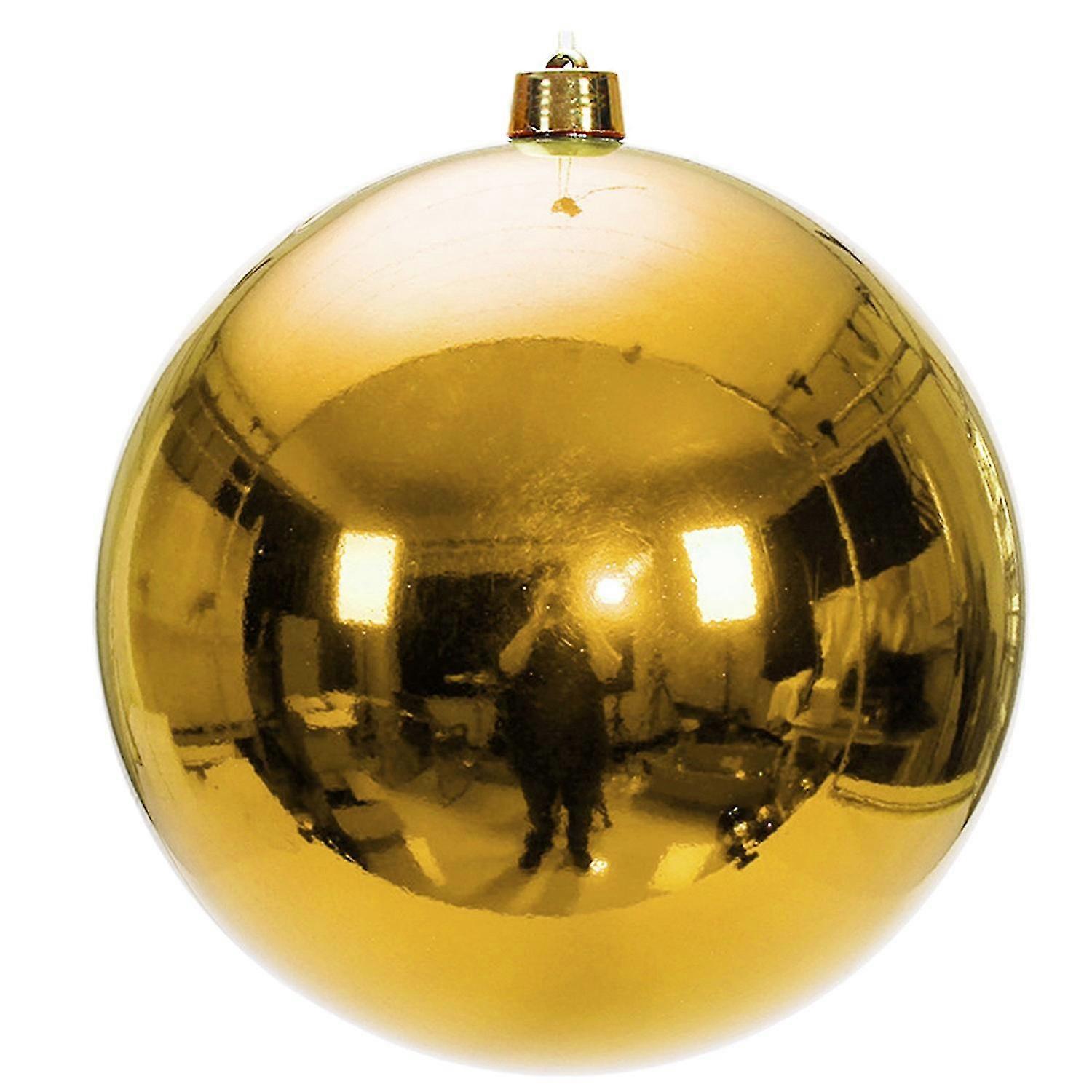 40cm Christmas Ball Fine Workmanship Mirror Surface Electroplating with Hanging Hole Unbreakable Chr